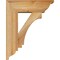 Ekena Millwork Imperial Traditional Rough Sawn Bracket w/ Offset Brace, Western Red Cedar, 6"W x 16"D x 20"H BKT0604X16X20IMP01RWR - alternate 4